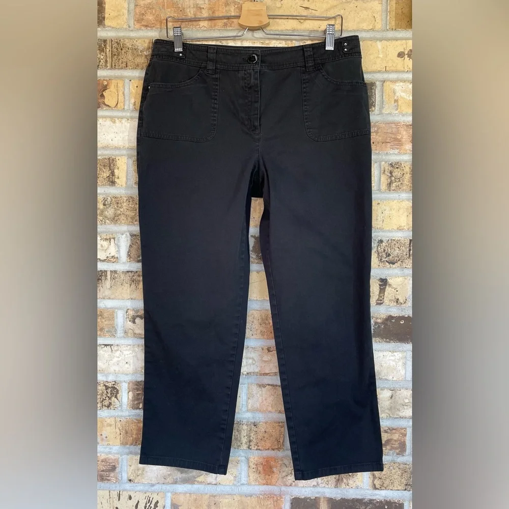 5‎ for $25🔥Chico's Black Trouser Pants Size 1.5 (Size 10)